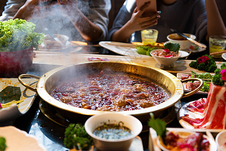 聚会吃火锅四川美食高清图片