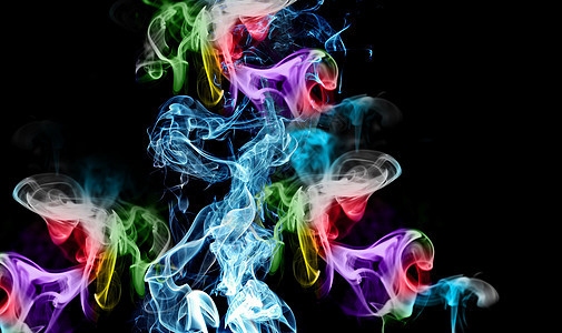 彩色烟雾背景图片