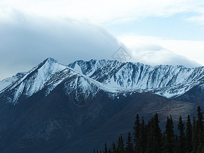 美国阿拉斯加雪山山脉高清图片