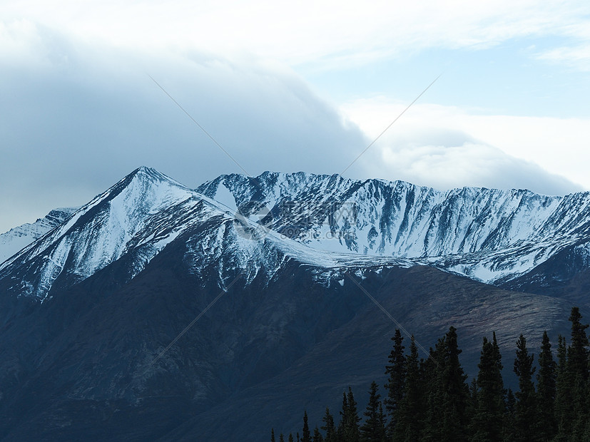 美国阿拉斯加雪山山脉图片
