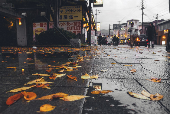秋冬日本北海道小樽图片