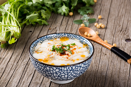 香辣豆腐脑食物豆腐脑高清图片