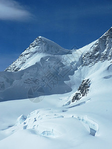 瑞士滑雪瑞士少女峰四季冰封背景