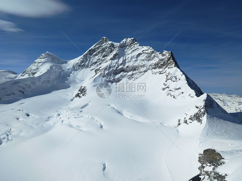 冰天雪地瑞士少女峰图片