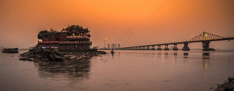 福州马尾福州闽江风情背景