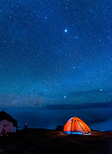 牛背山星空自然美二郎山高清图片