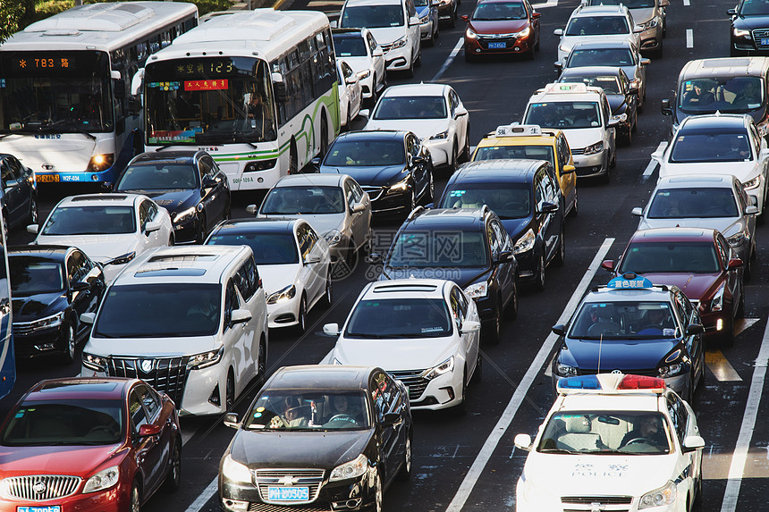 汽车交通堵车