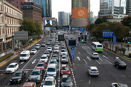 汽车交通堵车背景图片