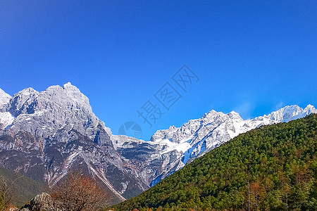 云南玉龙雪山虎跳峡背景图片