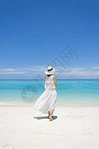 马来西亚沙巴环滩岛海滩女神背景图片