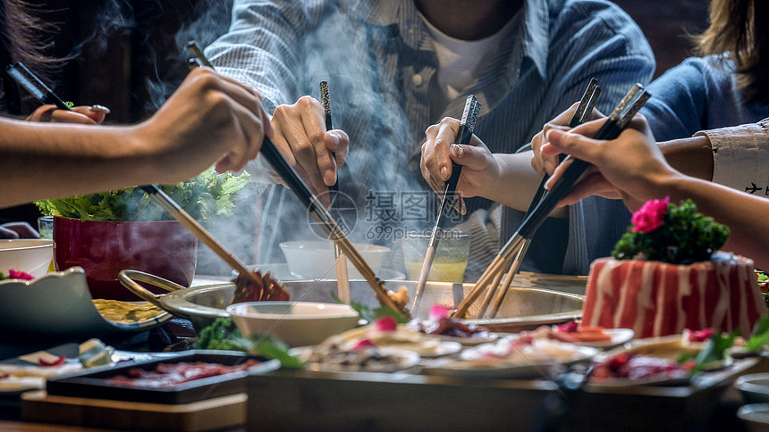 火锅美食青年聚会图片