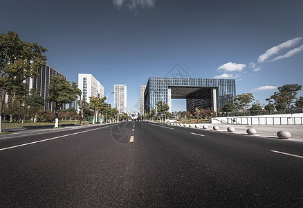 城市大道长江三角城市盐城新貌背景