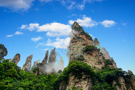 湖南张家界自然风景张家界风景地貌背景