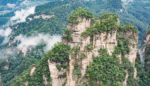 袁家界张家界风景地貌背景