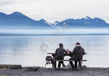 美国阿拉斯加湾背景