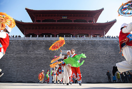 陕北民俗文化背景图片