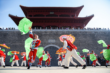 陕北民俗文化背景图片