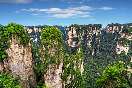 奇墅湖张家界风景地貌背景