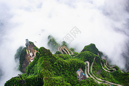 袁家界张家界风景地貌背景