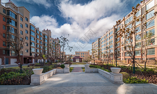 住宅多层建筑宜居社区背景