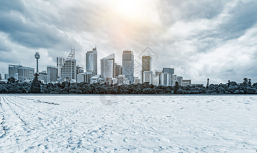 冰冻城市冰天雪地设计图片