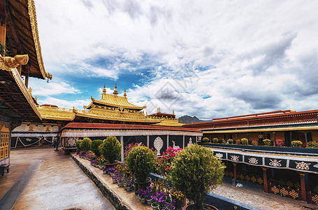 西藏大昭寺西藏拉萨大昭寺背景