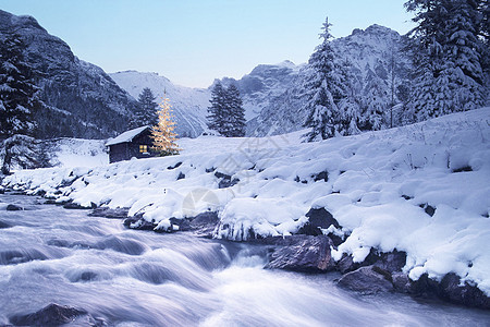 冬季雪花图片