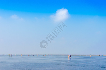 南通海门江苏启东黄金海滩背景