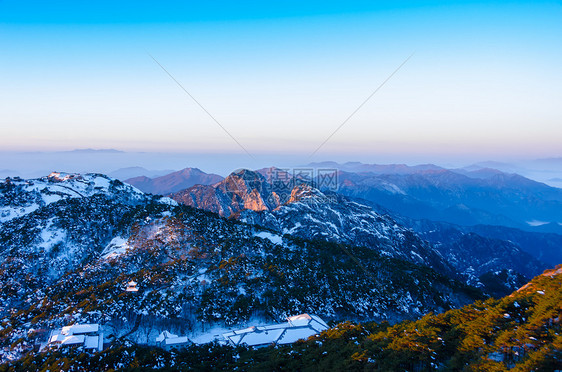 雪后黄山风光图片