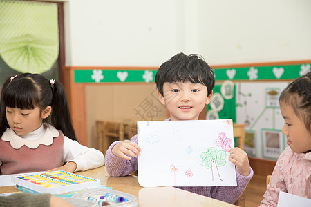 幼儿园教育幼儿园儿童画画背景