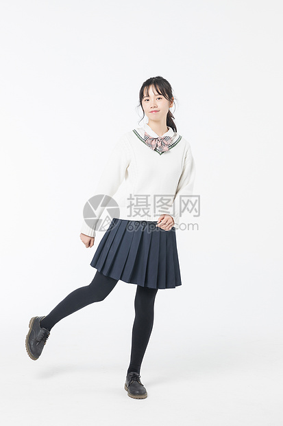 青春期女生全身形象照