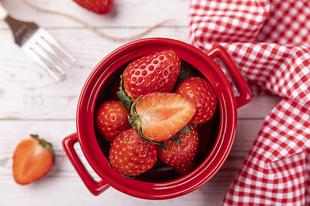 草莓果肉草莓背景