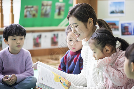 幼儿园教育幼儿园老师讲故事背景