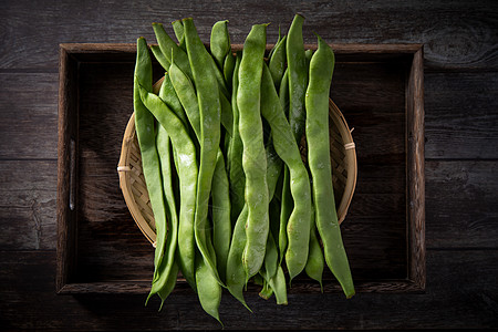 四季豆新鲜蔬菜高清图片