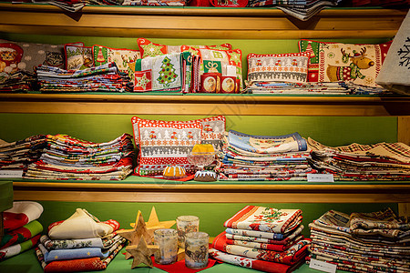 圣诞节日装饰桌布毯子图片