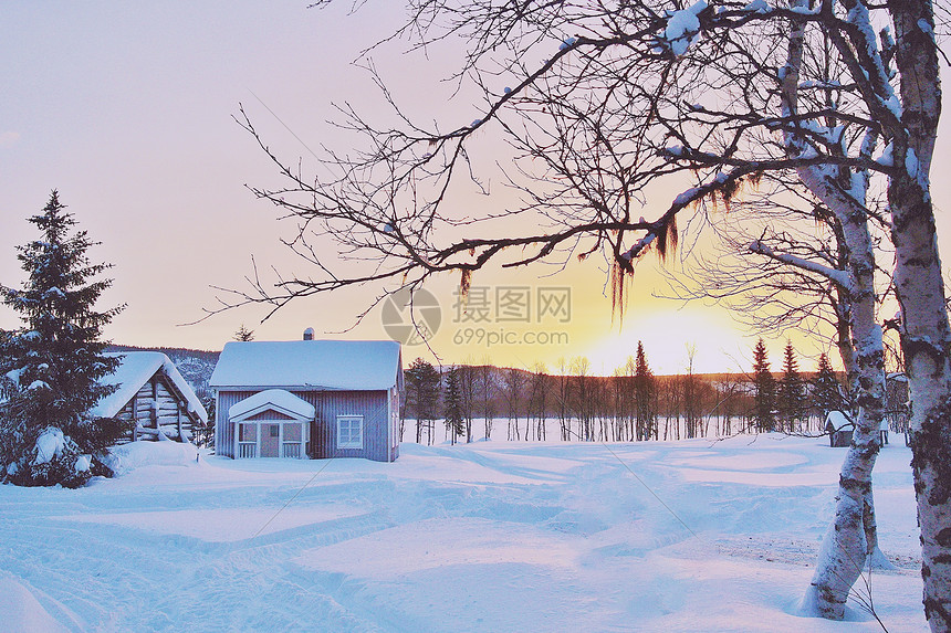 冬季雪景图片