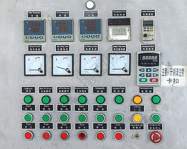 工厂锅炉操作盘高清图片