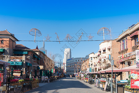 意大利风建筑天津意大利风情街背景