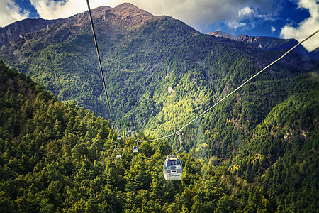 大理苍山索道背景