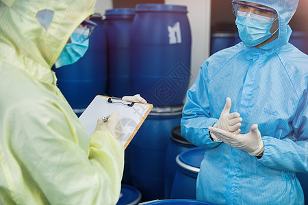 工作防疫化工厂产品质量检测背景