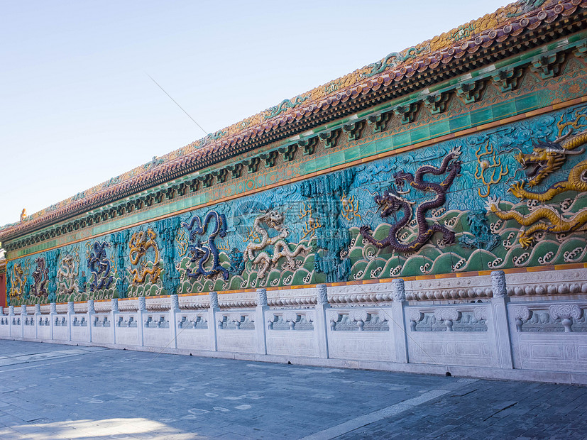北京故宫九龙壁图片