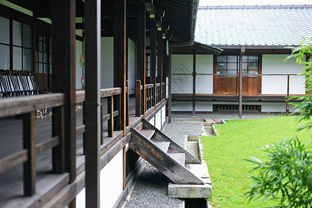 日本灯会日式木质建筑物背景