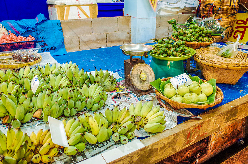 水果摊泰国小香蕉图片
