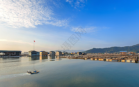 海洋产业福建霞浦东安岛海上生活背景