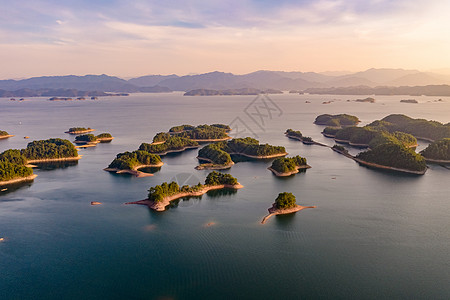 千岛湖风景杭州千岛湖美丽的自然风光背景