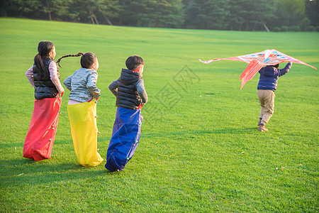快乐儿童儿童童年玩耍风筝背景