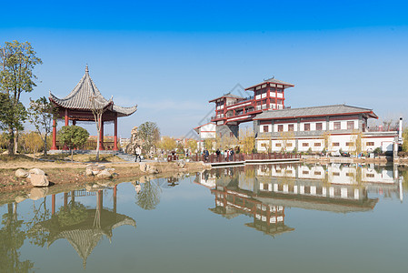 武汉木兰水镇背景图片