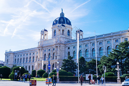 欧式外景维也纳皇宫建筑外景背景