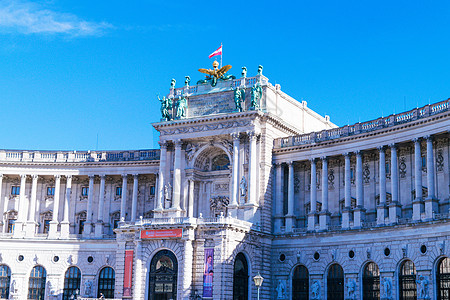 维也纳霍夫堡宫维也纳皇宫雕塑霍夫堡宫外景背景