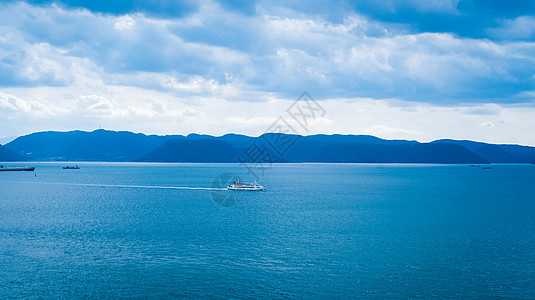 日本濑户内海小豆岛海景 图片